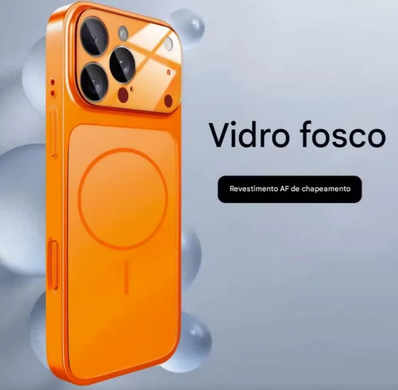 Capa Magsafe Para iPhone 13, 14, 15, 16 17 Pro, Pro Max - AG Glass